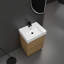 Ensemble de meuble-lavabo simple 24 po avec plateau en céramique Aryah-1208691043