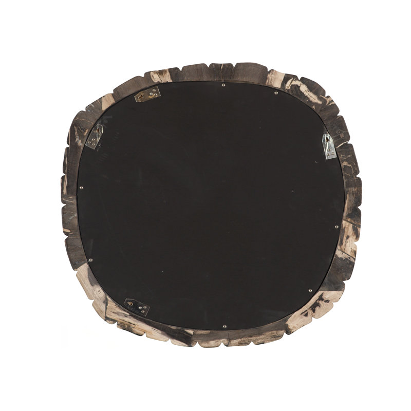 Stacked Pebble Petrified Mirror, Mixed