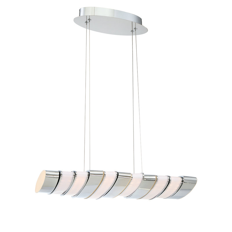Luminaire suspendu géométrique pour îlot de cuisine 12 lumières del Gabriel