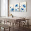 "Blue Floral", art mural, reproduction de peinture à l'huile (ensemble de 3)-118089409