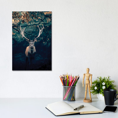 Deer 1 Piece Wrapped Canvas Wall Art