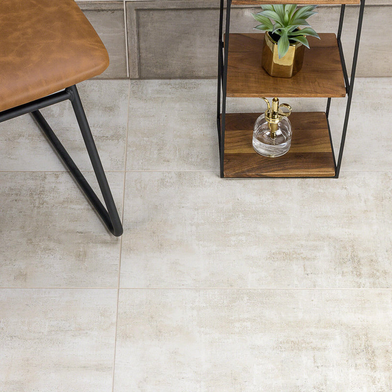 Carreau de porcelaine 12 po x 24 po, Beige clair