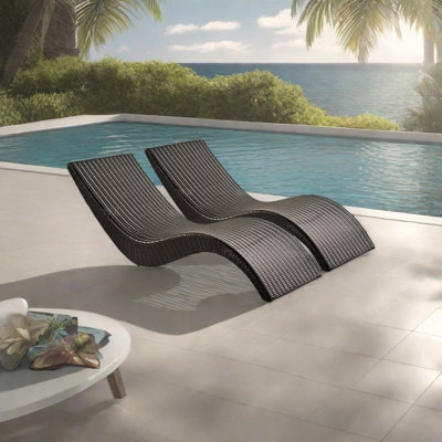 Chaise longue d'extérieur
