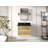 Sonoma Floating Teak 30'' Single Bathroom Vanity with Top-101090155