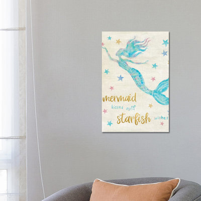 Mermaid Kisses by Natalie Carpentieri - Wrapped Canvas Print