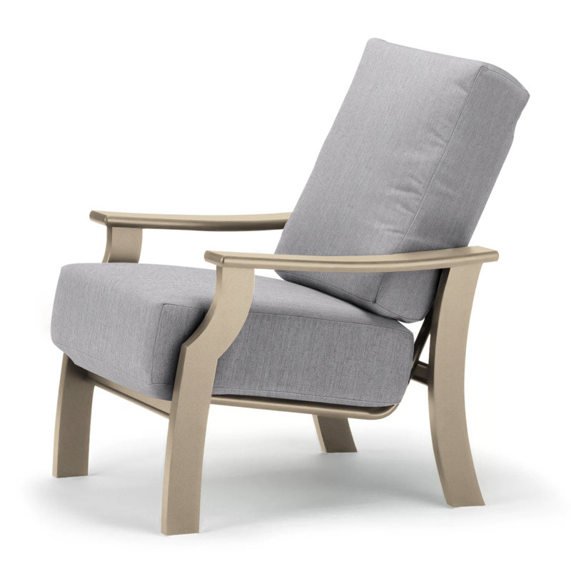 St. Catherine Outdoor Lounge Chair, Canvas Granite Sunbrella® Canvas, Textured Desert
