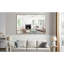 Miroir mural 72 po x 48 po en aluminium avec plateau amovible pour le vestiaire de la salle de bain, suspension horizontale verticale dans les tons jaune et corail-732337964-732337937