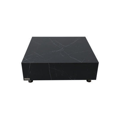 Table basse d'extérieur en porcelaine carrée L 40 po x l 40 po