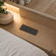 Lit, lit à plancher en bois avec armoires de rangement et ports USB