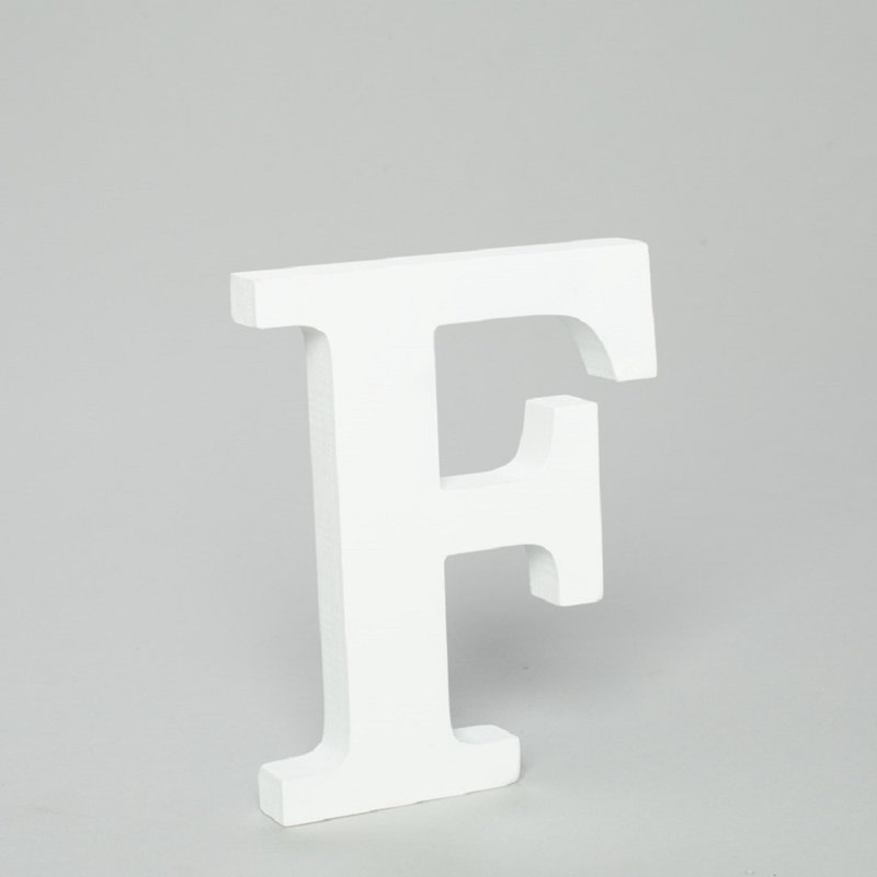 Bloc de lettres en bois, F
