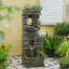 Fontaine de sol résistante aux intempéries avec lumière Blom
