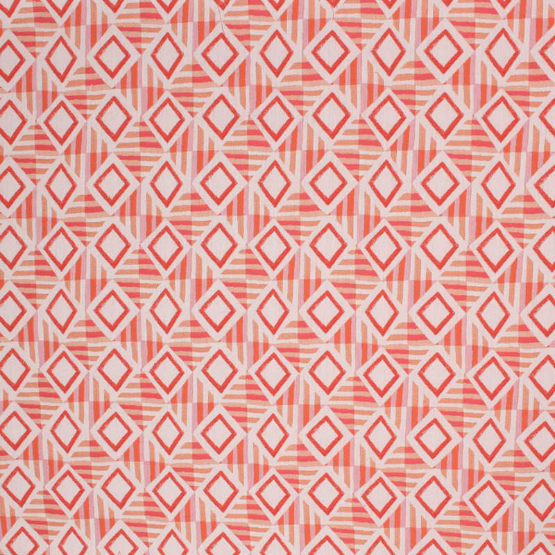Prive Papara Io Fabric, Coral