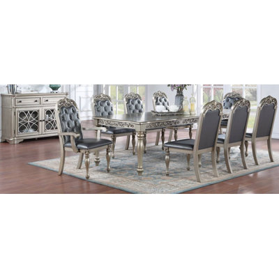 Buffet en bois d'hévéa 2 tiroirs Yerielcci