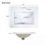 Meuble-lavabo de salle de bain avec lavabo, 3 tiroirs et tablette de porte-1341608135