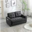 Canapé à 3 volets, canapé-lit futon convertible, causeuse peu encombrante, canapé-lit escamotable pour le salon, tissu en velours de lin