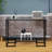 42'' Glass Top Console Table