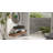 Badeloft 23.6" x 19.6" Stone Resin Wall Mounted Bathroom Sink WT-04-E-MBLK in Matte Black