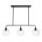 Lumoira 3 - Light Linear Kitchen Island Pendant With Hammered Globe Glass Shade-708867426
