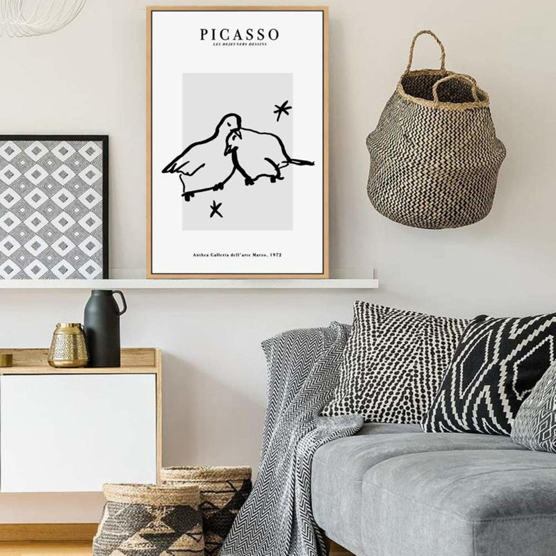 "Pablo Picasso", reproduction d'art encadrée sur toile par Pablo Picasso
