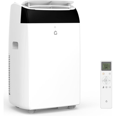 12000 BTU Portable Air Conditioners with Black Top Cover, Cooling, Dehumidifying, and Fan Functions, Ideal for Medium-Sized Rooms, Quiet Mode, 24-Hour Timer & Easy Installation