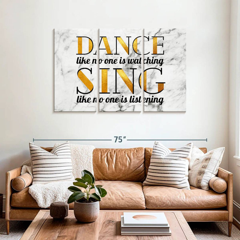 Tergel Dance And Sing Quotes, H 36 po x l 57 po