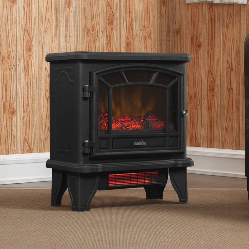 Freestanding Infrared Electric Stove, Black