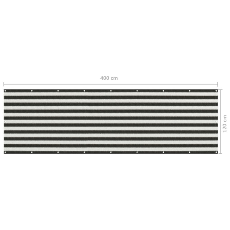 Ceti Rolled Privacy Fence Panel, 120cm H x 400cm W x 0.15cm D