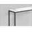 Accent Table, Console, Entryway, Narrow, Sofa, White Marble Look Laminate, Black Metal
