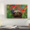 Reproduction de photo sur toile «Western Box Turtle parmi Lupin, Amérique du Nord et pinceau» par Tim Fitzharris