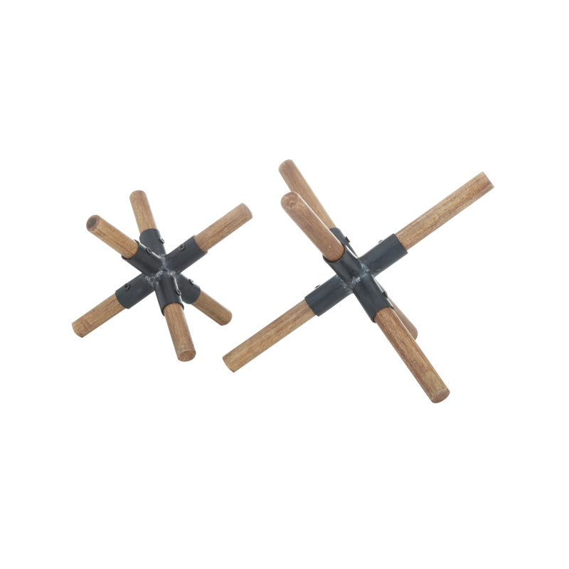 Ensemble de sculpture en bois 2 pièces