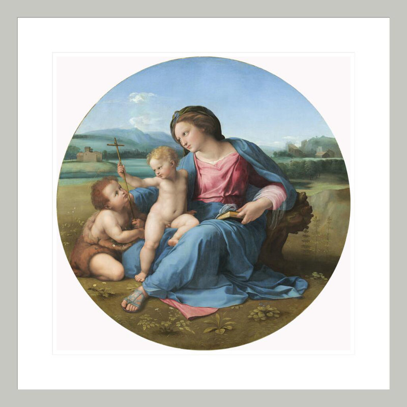 «The Alba Madonna» par Raphael, impression giclée sur cadre, H 23,5 po x l 23,5 po
