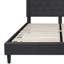 Base de lit tapissier plateforme avec panneau capitonné Aluino - ne requiert pas de sommier tapissier-28940820-28940817
