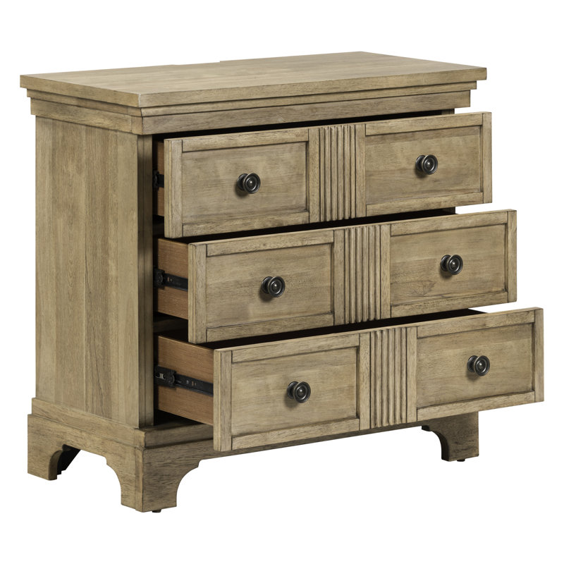 Kamoura Bedside Chest W/ Charging Station
