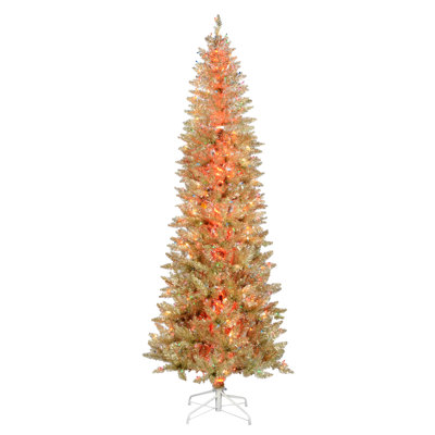 7.5' H Lighted Artificial Pine Christmas Tree