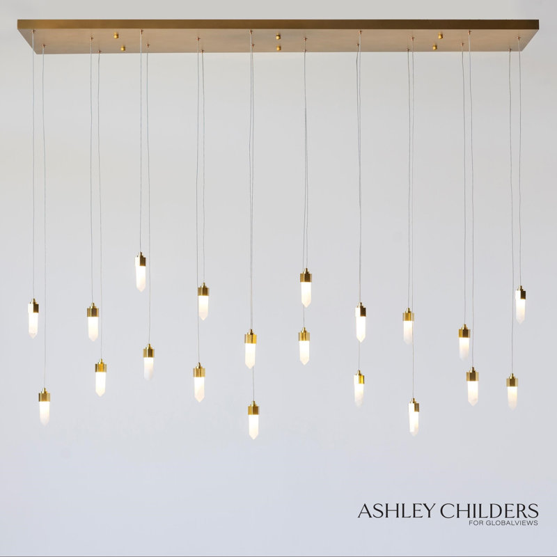 Leo 20 - Light LED Chandelier, 53.75" H x 60" W x 20.75" D