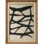 Œuvre encadrée de qualité supérieure - reproduction abstraite rétro pour décoration de salon - 26 po x 36 po-116560157