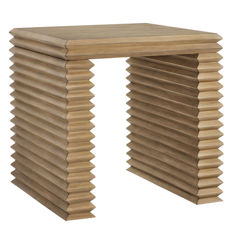 Canto Square 24" Stacked Design End Table