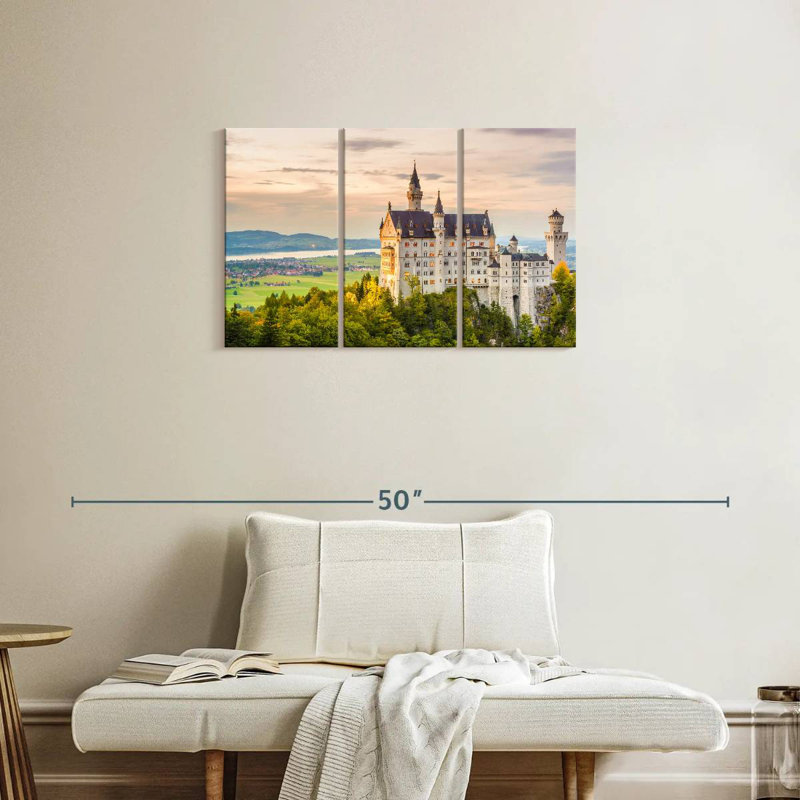 Lilie, château historique de Neuschwanstein, H 20 po x l 33 po