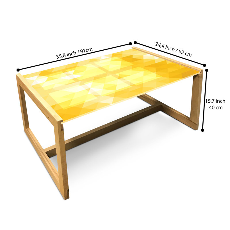 Jairius Sled Coffee Table, 90cm H x 62cm W x 40cm D