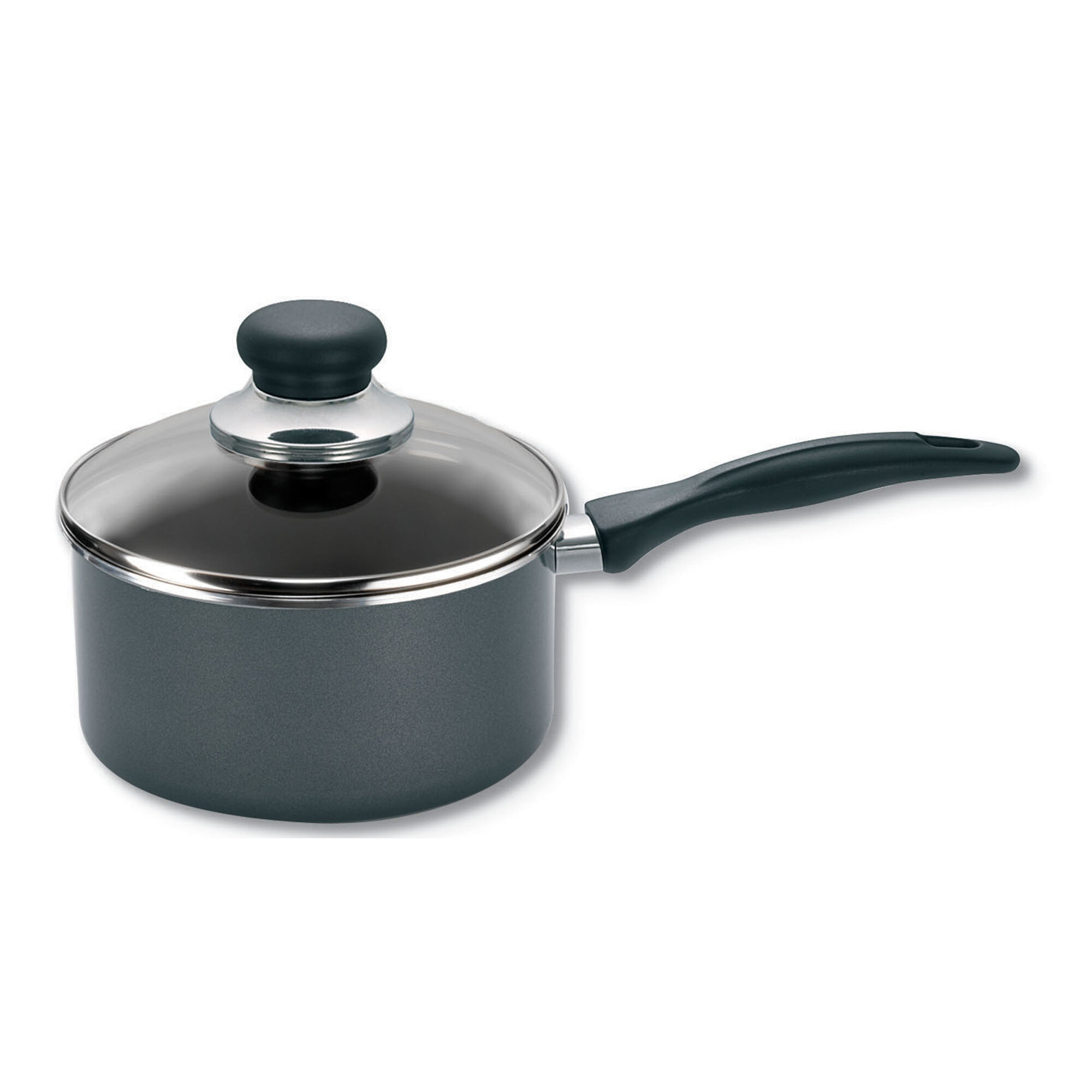 T-FAL COOK & STRAIN STAINLESS STEEL SAUCEPAN 1.5 QT