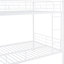 Lit superposé au-dessus d'un lit double blanc - look moderne, coffre-fort, option d'économie d'espace, capacité de poids élevée contemporaine en fer, facile à assembler-1370493842-1370493844