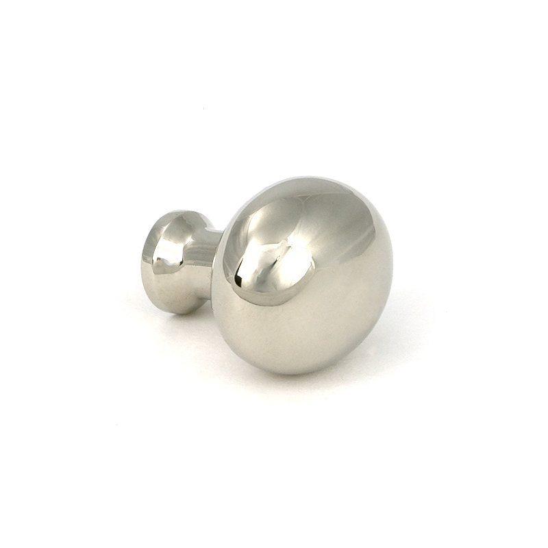 Moore Cabinet Knob, Polished Nickel, 0.98" Knob Diameter