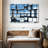 Abstract Square Mirrors Canvas Print-1886095155