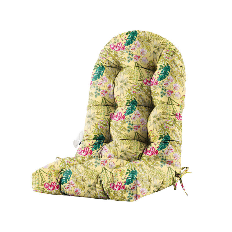Coussin de siège à haut dossier - Coussin de chaise Adirondack extérieur imperméable pour meubles de patio aux motifs éclatants, rembourrage élastique de qualité supérieure, utilisation multi-scénario
