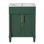 Meuble-lavabo moderne 24 po Linden avec bois massif et panneau de fibres à densité moyenne