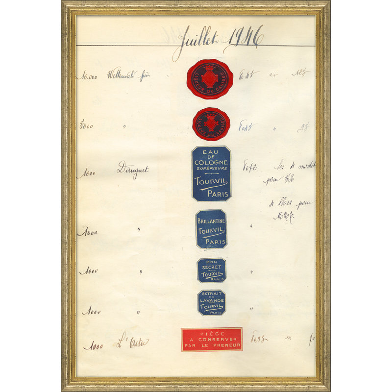 «Apothecary Labels», reproduction d'impression encadrée
