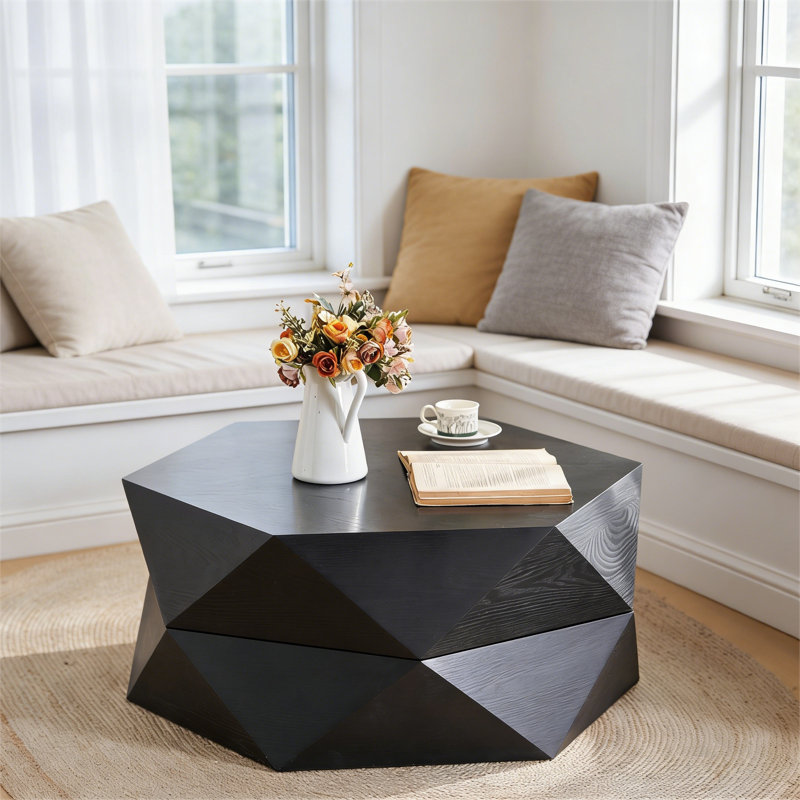 Table basse 36,61 po, Noir