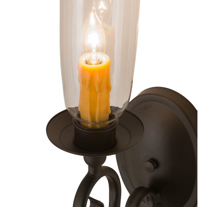 Wallis 1 - Light Candle Wall Light, 16.5" H x 5" W x 8.5" D, Oil Rubbed Bronze