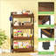 Organisateur de rangement en bois stable, support à fruits et légumes, support à vin