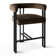 Colrain 24" Upholstered Velvet Solid Back Counter Stool